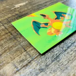 (EX) Charizard Meiji Evolution 3D Lenticular Japanese Pokemon Card 1998 Vintage - Image 4