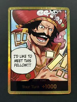 One Piece OP-13 Carrying On His Will - DON!! Gold Card - Gol.D.Roger - Image 1