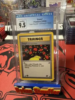 CGC 10 GEM MINT Sleep! 79/82 1st Edition Team Rocket Pokemon Card Snorlax - Image 1