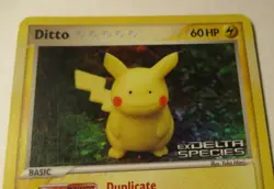 Pokemon TCG EX Delta Species Ditto 39/113 Stamped Reverse Holo Card 2005 Played - Image 4