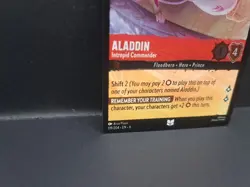 Aladdin - Intrepid Commander 9 Disney Lorcana Promo Cards Cold Foil - Image 3