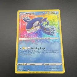 Pokemon TCG Kyogre Shining Fates Holo Card 021/072 Amazing Rare, Near Mint - Image 2