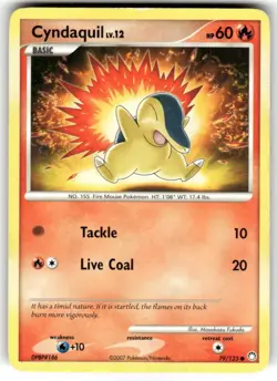 Cyndaquil 79/123 Mysterious Treasures Regular Common Pokemon Trading Card TCG - Image 1