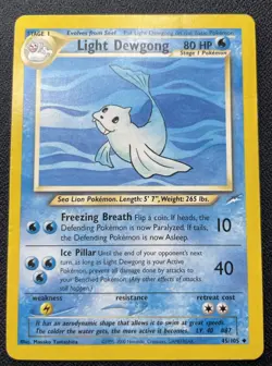 Light Dewgong 45/105 Neo Destiny Regular for sale online - Image 1