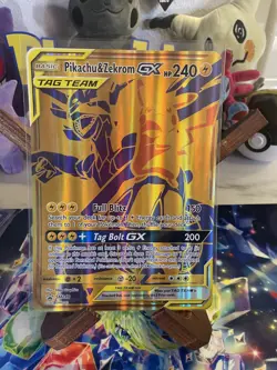 Pikachu & Zekrom Tag Team GX Jumbo Promo Card - Image 1