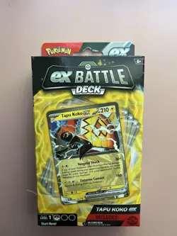 Pokemon TCG EX Battle Deck Tapu Koko EX Factory Sealed Ready To Play 60 Cards - Image 1