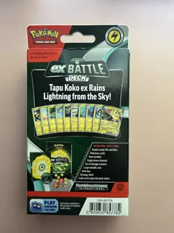 Pokemon TCG EX Battle Deck Tapu Koko EX Factory Sealed Ready To Play 60 Cards - Image 2