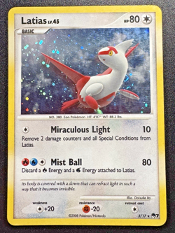 Latias 3/17 POP Series 7 Pokemon Card Holo Foil Rare Swirl HP - Image 1