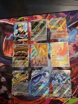 Lot Of 9 Pokemon Cards From Destined Rivals Full Art And More All NM See Pics - Image 1