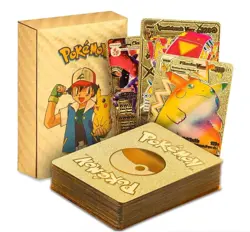 Open Box Pokemon Card Foil GOLD PACK 55 CARDS TCG GX Vmax GX Card Charizard Rare - Image 1