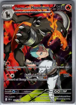 Team Rocket's Houndoom 191/182 SV10: Destined Rivals - Pokemon Card - NM - Image 1