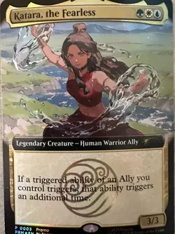 Magic The Gathering X Avatar Katara The Fearless FOIL Promo Card SDCC 2025 - Image 3