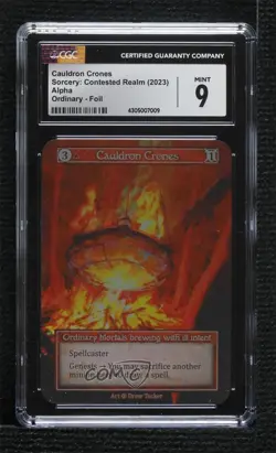 2023 Sorcery: Contested Realm - Alpha Foil Cauldron Crones CGC 9 Mint - Image 1