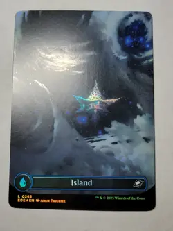 Island -Borderless Full Art Foil- Edge of Eternities Land EOE 263 mtg NM/M - Image 1