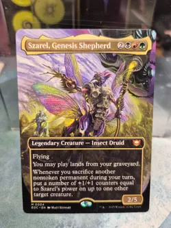 Szarel, Genesis Shepherd FACE COMMANDER BORDERLESS Rare Edge of Eternities MTG - Image 1