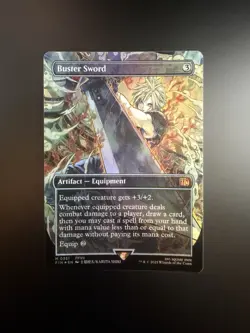 MTG Final Fantasy English Buster Sword Borderless 0351 Foil - Image 1