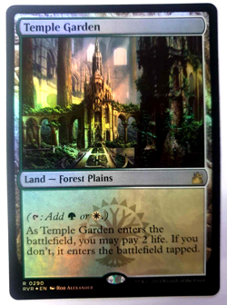 MTG: Ravnica Remastered - Temple Garden - FOIL Rare - #290 - NM - Image 1