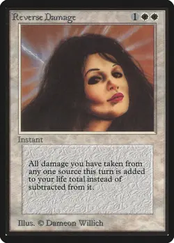 MTG Reverse Damage Beta Magic the Gathering - Image 1