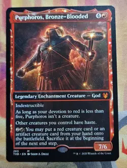 Purphoros, Bronze-Blooded (Showcase) MTG Theros Beyond Death (THB) (NM) - Image 1