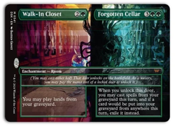 Walk-In Closet // Forgotten Cellar (Borderless) #341 NM Duskmourn DSK Magic MTG - Image 1