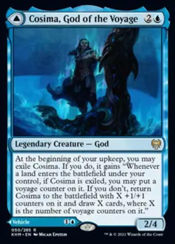 Cosima, God of the Voyage / The Omenkeel -Foil Light Play MTG Kaldheim - Image 1