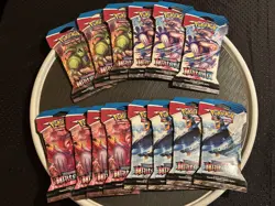 Pokemon Battle Styles Sleeved Booster Pack Lot Of 14 Factory Sealed - Image 1