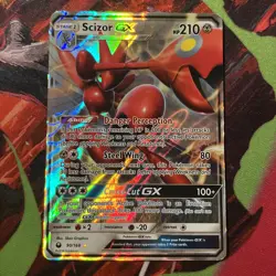Pokemon TCG Scizor GX 90/168 Ultra Rare Sun & Moon Celestial Storm NM - Image 1