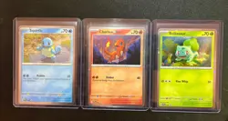 Pokemon 151 Poster Collection Promos ~ Poster, Bulbasaur , Charmander, Squirtle - Image 1