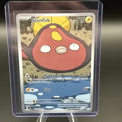 Pokemon Stunfisk 118/086 White Flare Illustration Rare English - Pack Fresh - Image 1