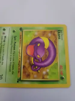 Pokemon TCG Ekans 46/62 Fossil 1st Edition Common Grass WOTC LP - Image 3