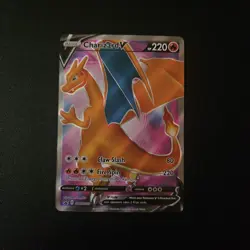 Pokemon TCG Charizard v SWSH050 Black Star Promo Full Art - Image 1