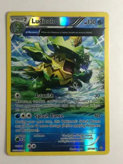 Pokemon TCG Primal Clash Reverse Holographic Ludicolo 37/160 Near Mint - Image 1
