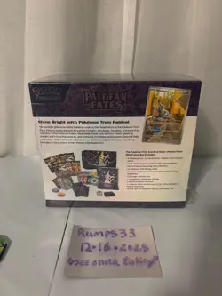 Pokemon Paldean Fates ETB Elite Trainer Box New Plastic tear + Sealed Lot - Image 4