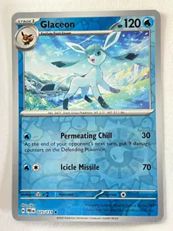 Glaceon 025/131 Reverse Holo Prismatic Evolutions - Pokemon TCG - Near Mint NM - Image 1