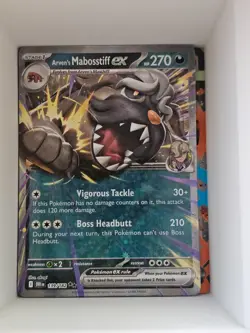 Arven's Mabosstiff ex 139/182 Double Rare Holo NM Pokemon SV10: Destined Rivals - Image 1