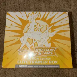 NEW Pokemon TCG Sword & Shield Brilliant Stars CENTER Elite Trainer Box 820650850066 - Image 1