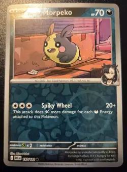 Marnie's Morpeko 137/182 Reverse Holo Common Destined Rivals Pokemon TCG - Image 1