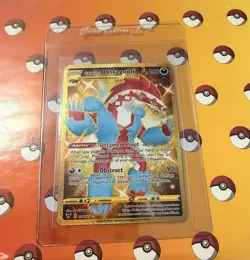 Galarian Obstagoon 198/185 Vivid Voltage Holo Secret Rare Gold Pokemon TCG NM - Image 1