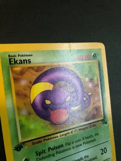 Pokemon Ekans 46/62 1st Edition Fossil Set 1999 (Tiny crease, check Pics) - Image 5