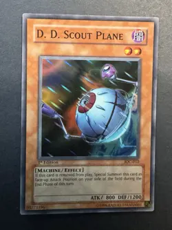 Yu-Gi-Oh D.D. Scout Plane IOC-012 Super Rare 1st Edition LP Condition - Image 1