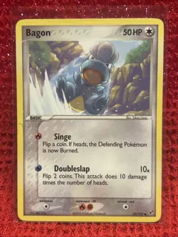 Bagon 52/107 Non Holo Common EX Deoxys Set Pokemon Card 2005 LP - Image 1