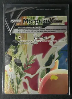 Pokemon Sword & Shield Promo Cards SWSH215 Morpeko V-Union - Image 1