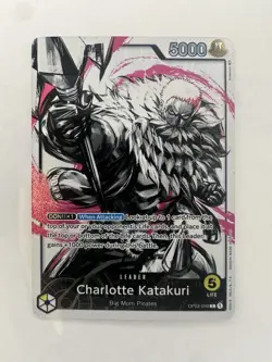 One Piece Card Game CCG Charlotte Katakuri OP03-099 Leader Alt Art Fresh English - Image 1