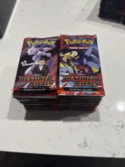 36 x DESTINED RIVALS Sealed BOOSTER PACKS - 10 Pokemon Cards Per Pack - Image 1