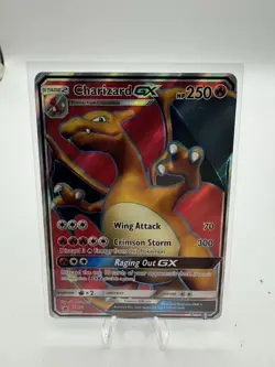 Charizard GX SM60 Sun & Moon Full Art Black Star Promo Holo Pokemon Card - Image 1