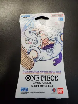 One Piece AWAKENING OF THE NEW ERA English Sleeved Booster Pack Sealed 12-Cards - Image 1
