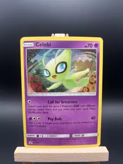 Pokemon TCG Celebi SM224 Black Star Promo Holo Card Sun & Moon - Image 1