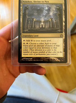 Nykthos, Shrine to Nyx - Legendary Land Magic The Gathering Card - Image 2