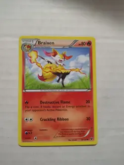 Pokemon TCG Braixen XY Fates Collide 12/124 Regular Uncommon Card - Image 1