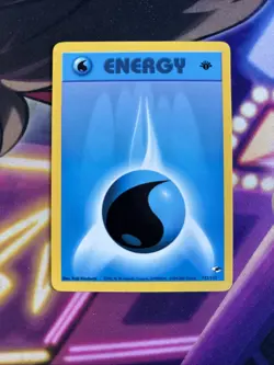 Water Energy 132/132 1st Edition Pokemon Common Gym Challenge Card NM - Image 1